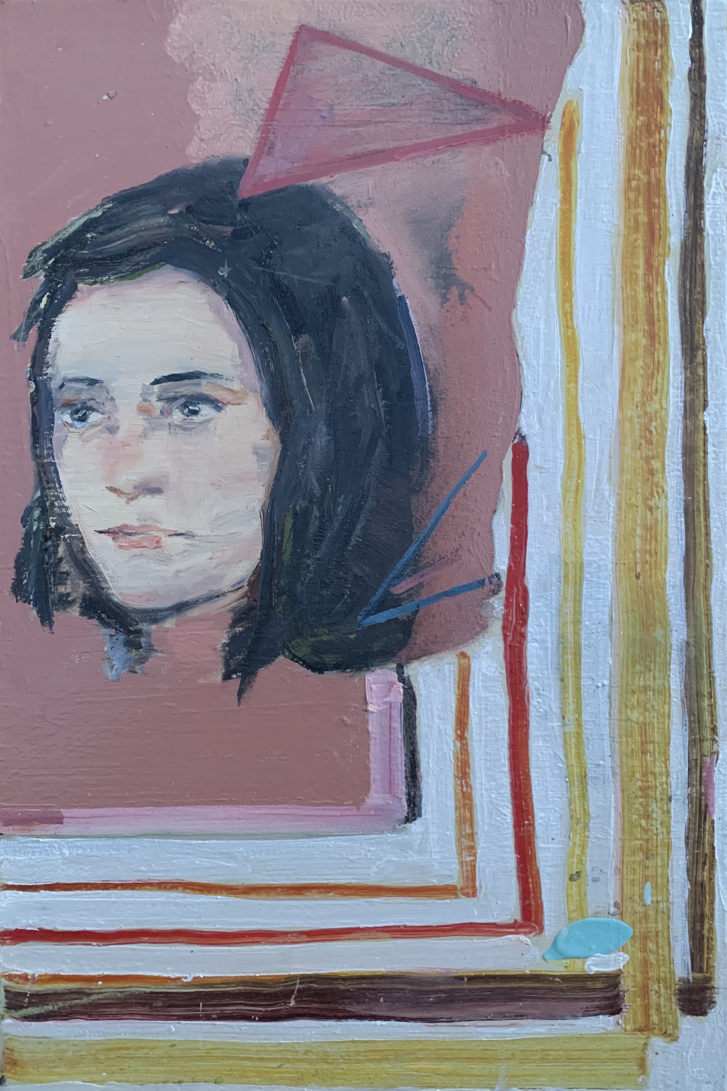 Collage, oil on canvas, 46x31,2013-2025